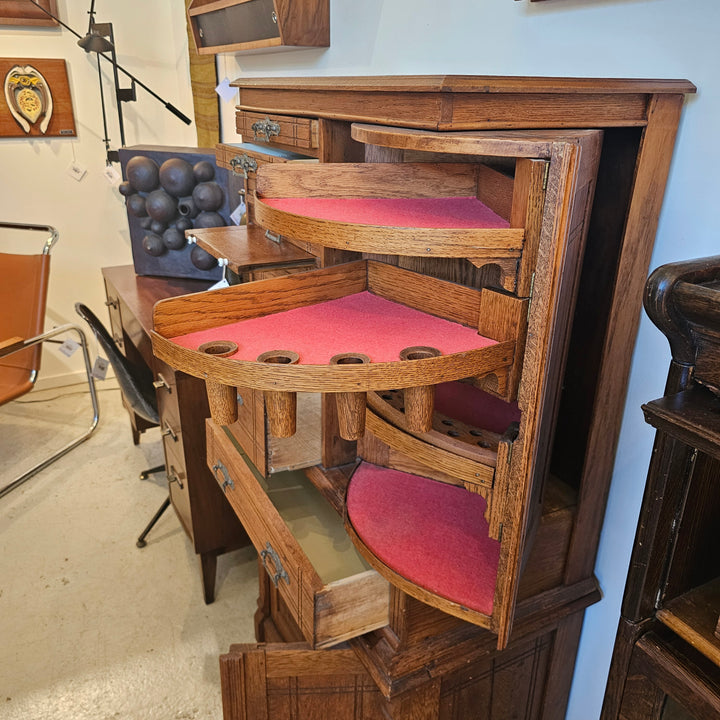 Antique Oak Dental Cabinet
