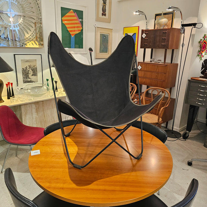 Vintage Iron & Canvas Butterfly Chair