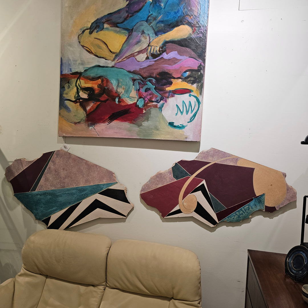 Michael Gustavson Ceramic Wall Sculpture (2pc)