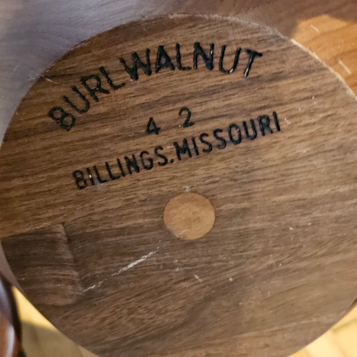 Burl Walnut Salad Bowl Set