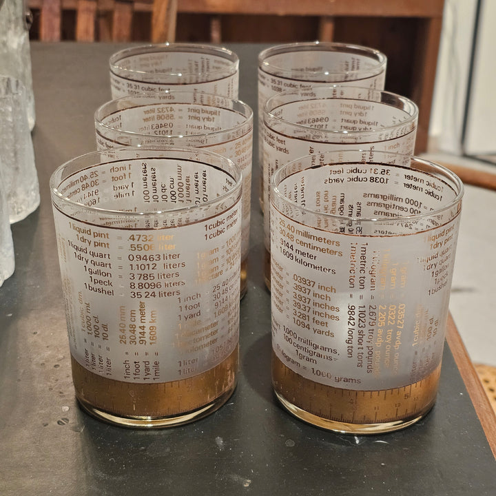 (6) Culver Metrics Made Easy Double Rocks Glasses