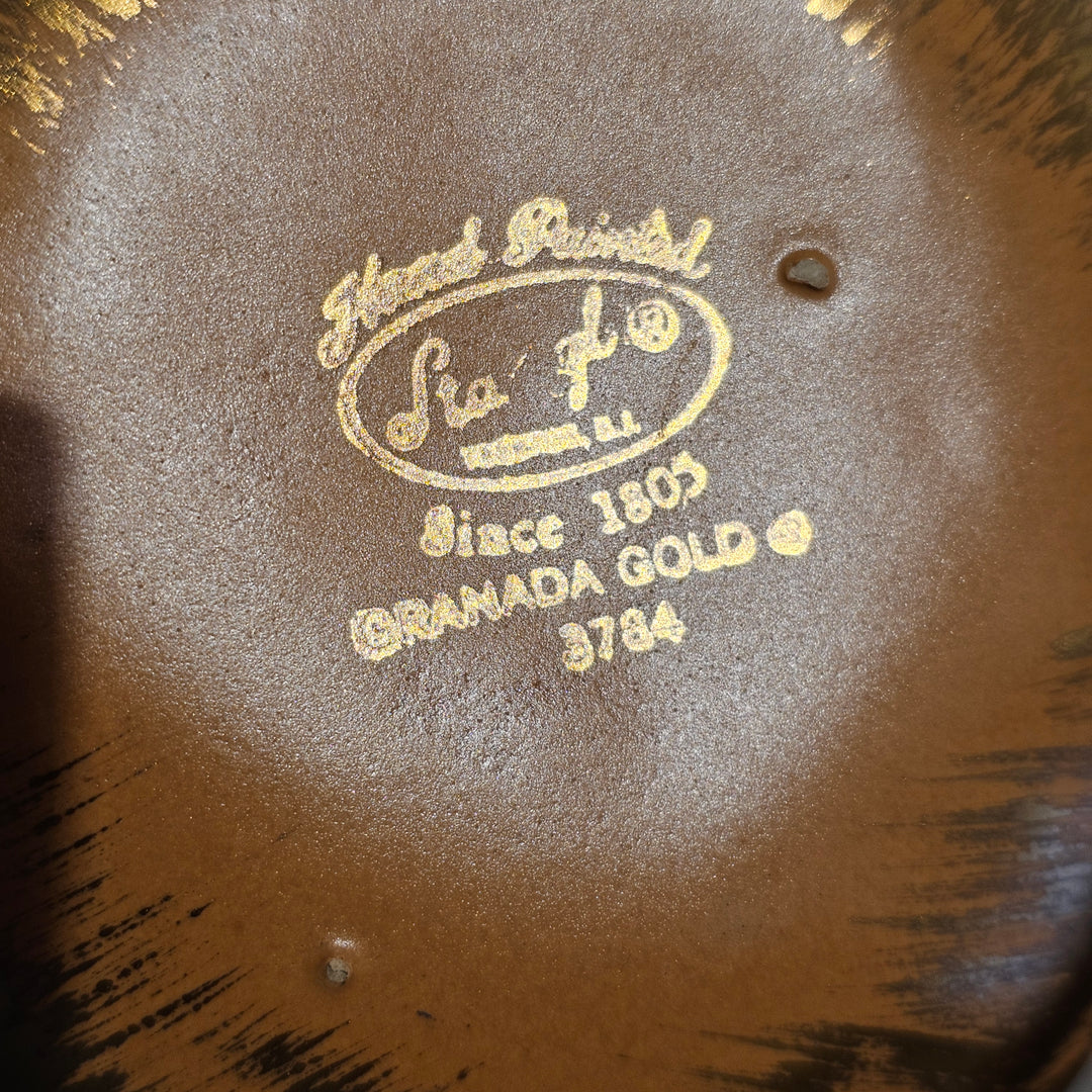 Stangl Pottery Granada Gold Handled Double Candy Dish