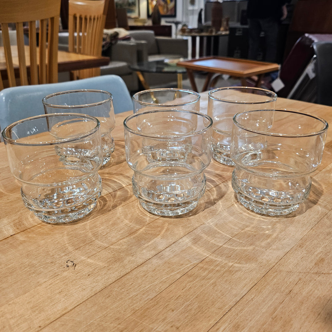 (6) Libbey Glass Nob Hill Glasses