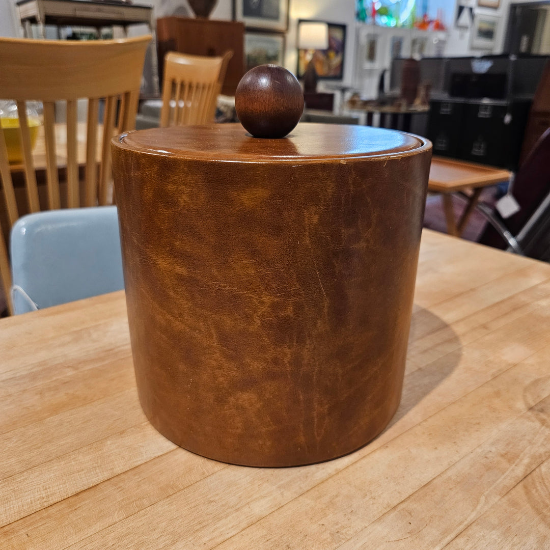 Faux Leather Ice Bucket