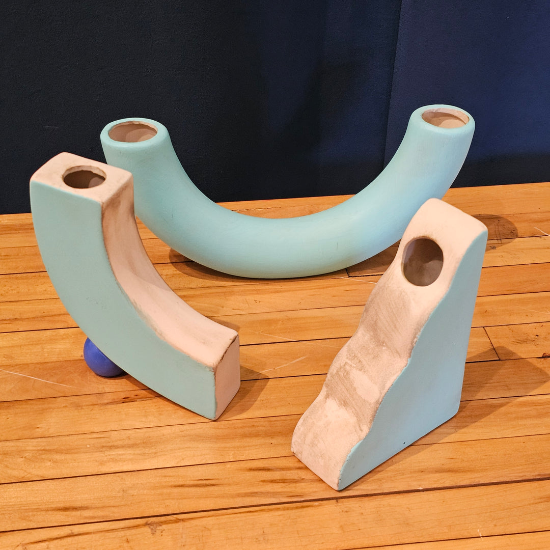 Trio of Post Modern Vases