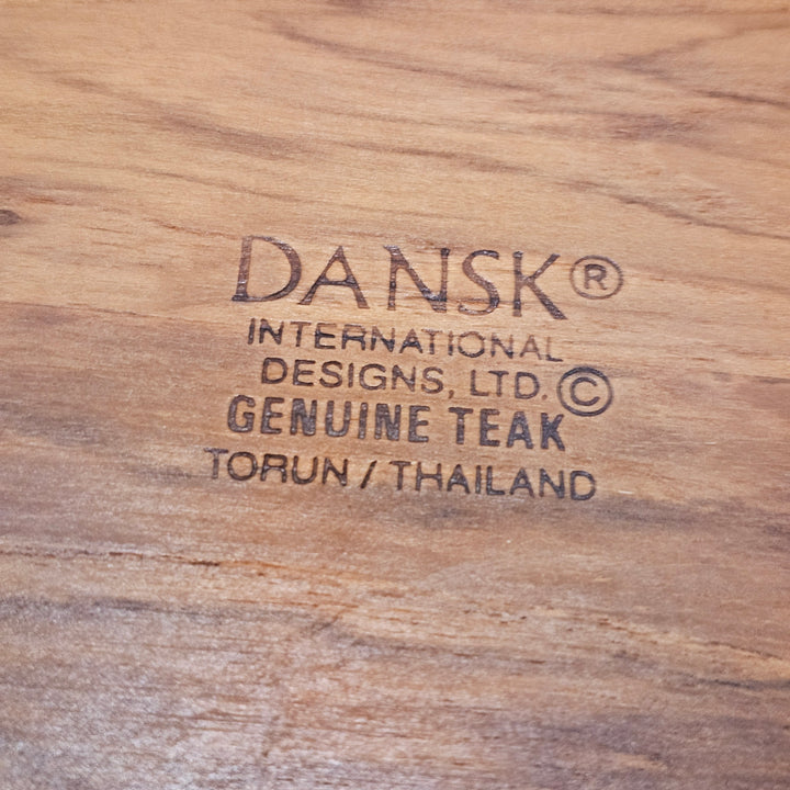 2pc Dansk Teak Rectangular Cheese Board w/Knife