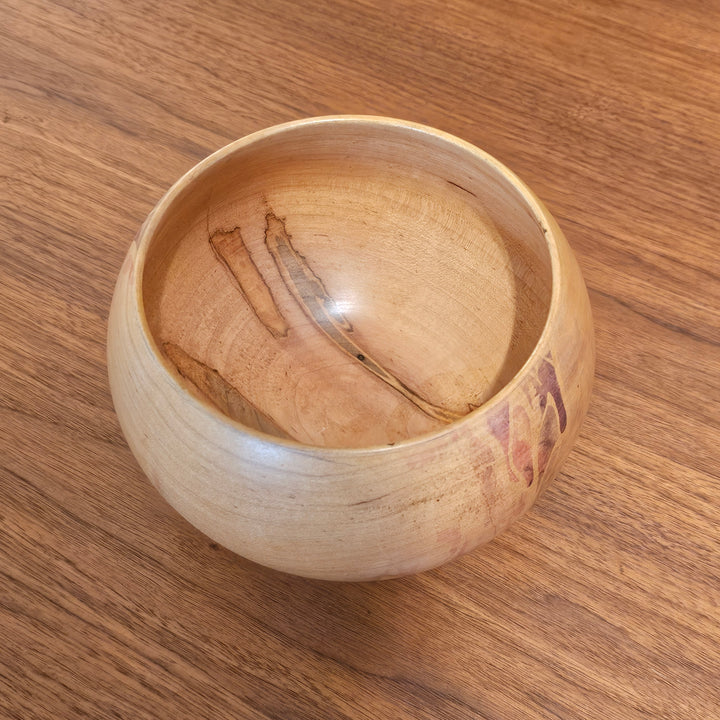 Maple Wood Bowl, Artisan Signed