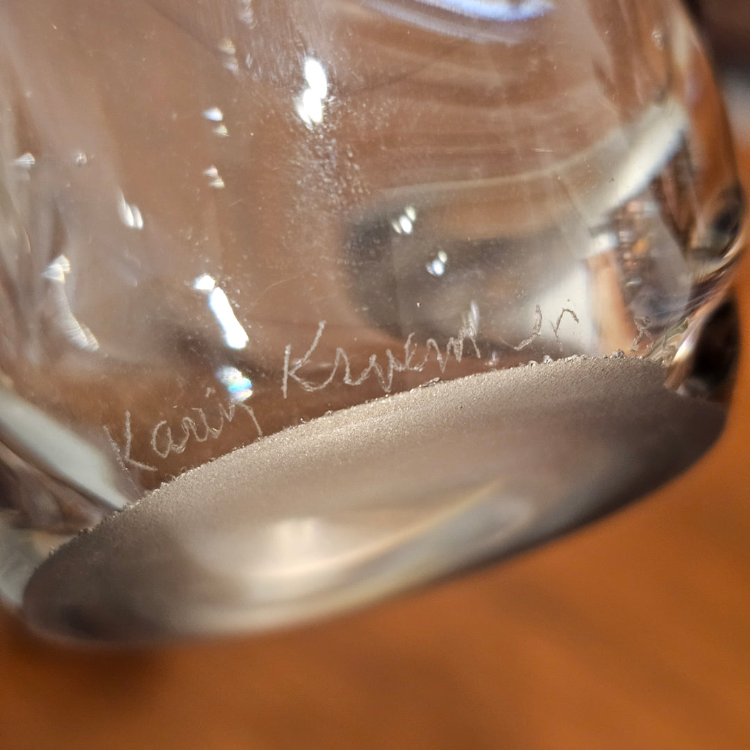 Signed Art Glass Vase