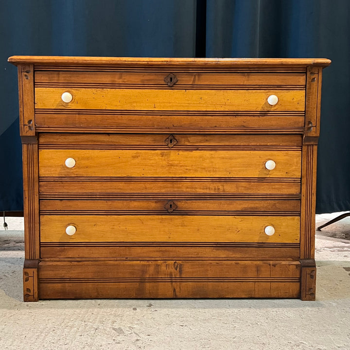 Antique Two-Tone Wooden Dresser