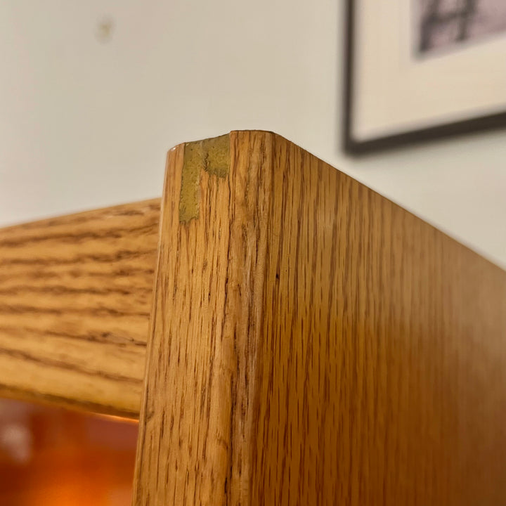 Belgian Blond Oak Display/Media Cabinet