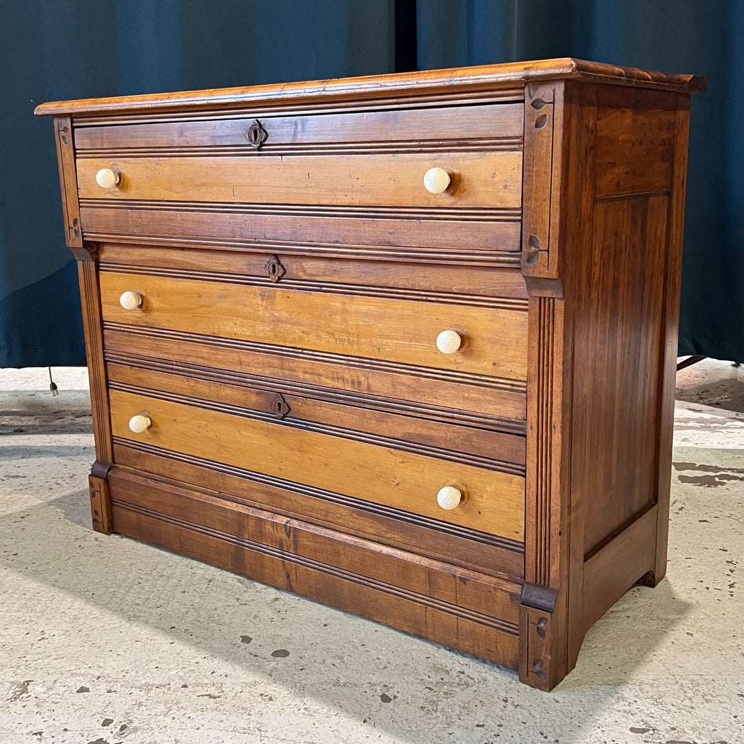 Antique Two-Tone Wooden Dresser