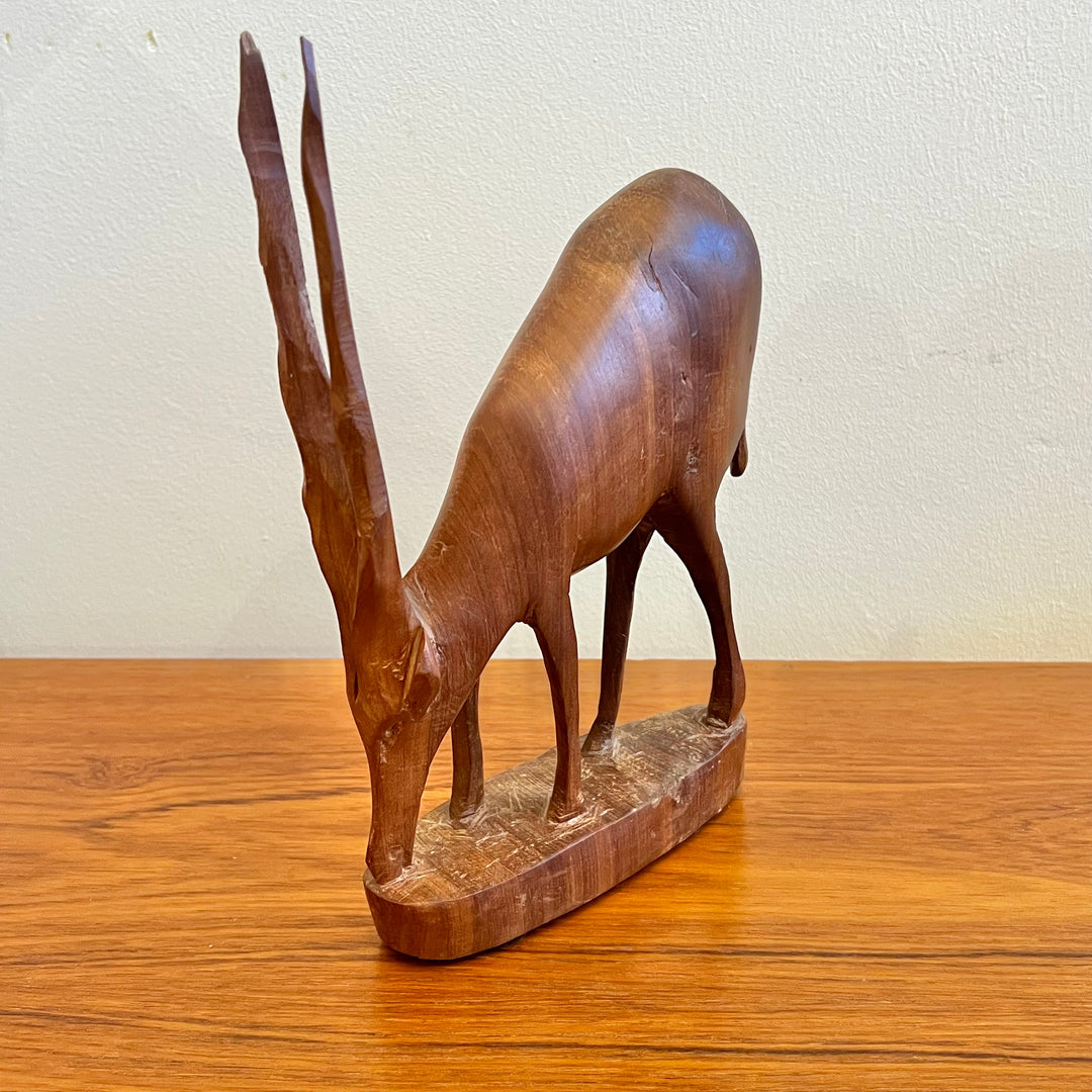 Carved Wood Ibex