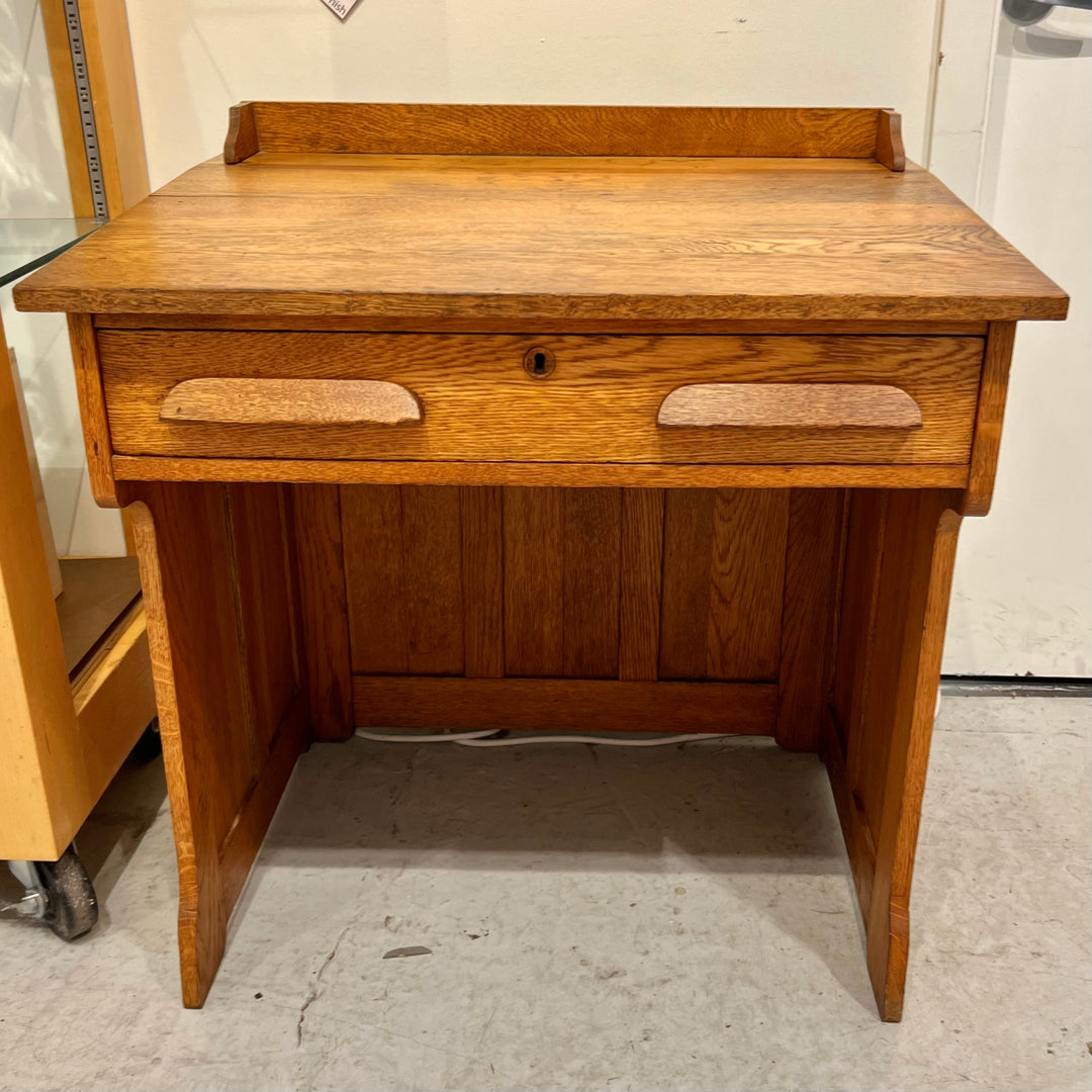 Antique Petite Oak Writing Table/Desk