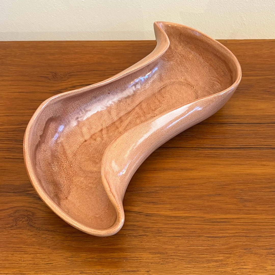 Red Wing Pinkish Brown Ceramic Dish (M1447)