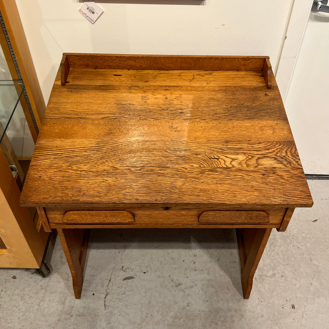 Antique Petite Oak Writing Table/Desk