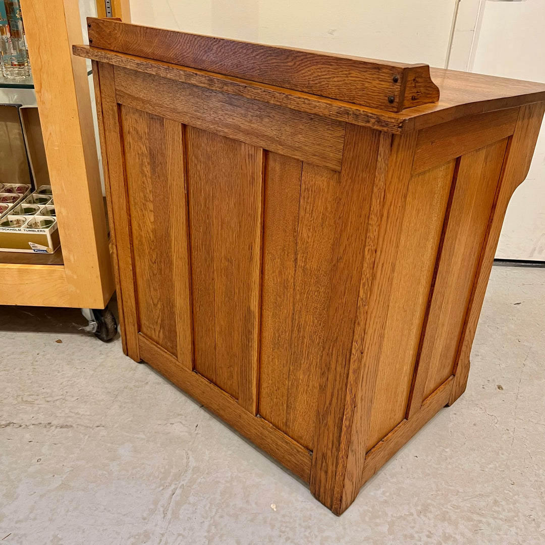 Antique Petite Oak Writing Table/Desk