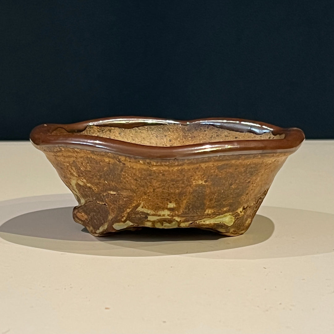 1970s Studio Pottery Hexagonal Bowl