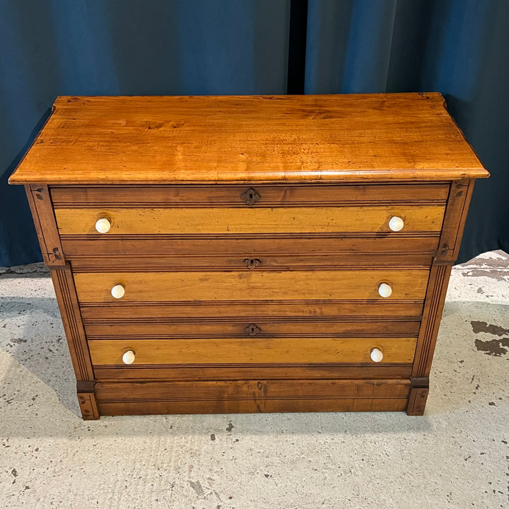 Antique Two-Tone Wooden Dresser