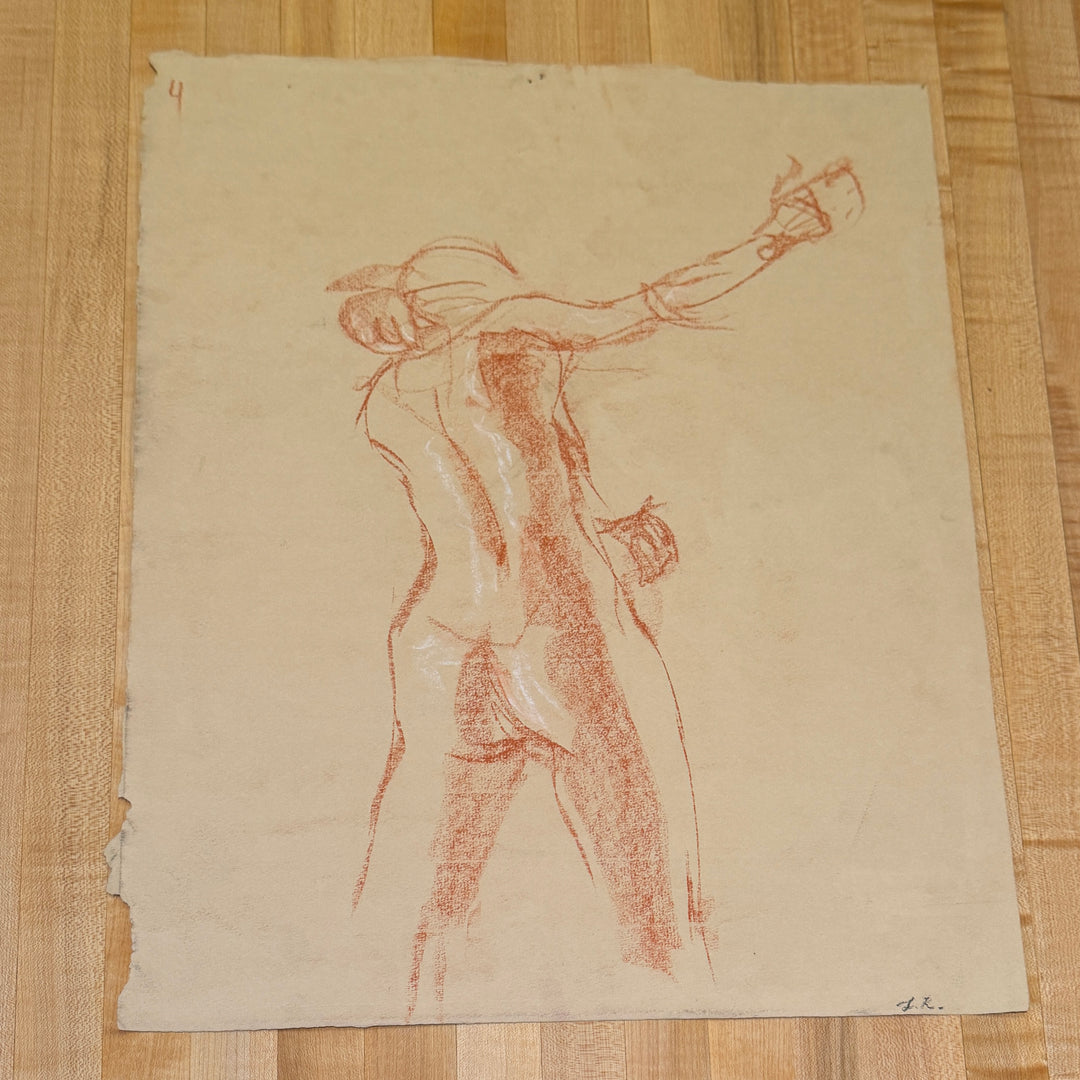 Luke Rockwell Red Conte Gesture Drawing
