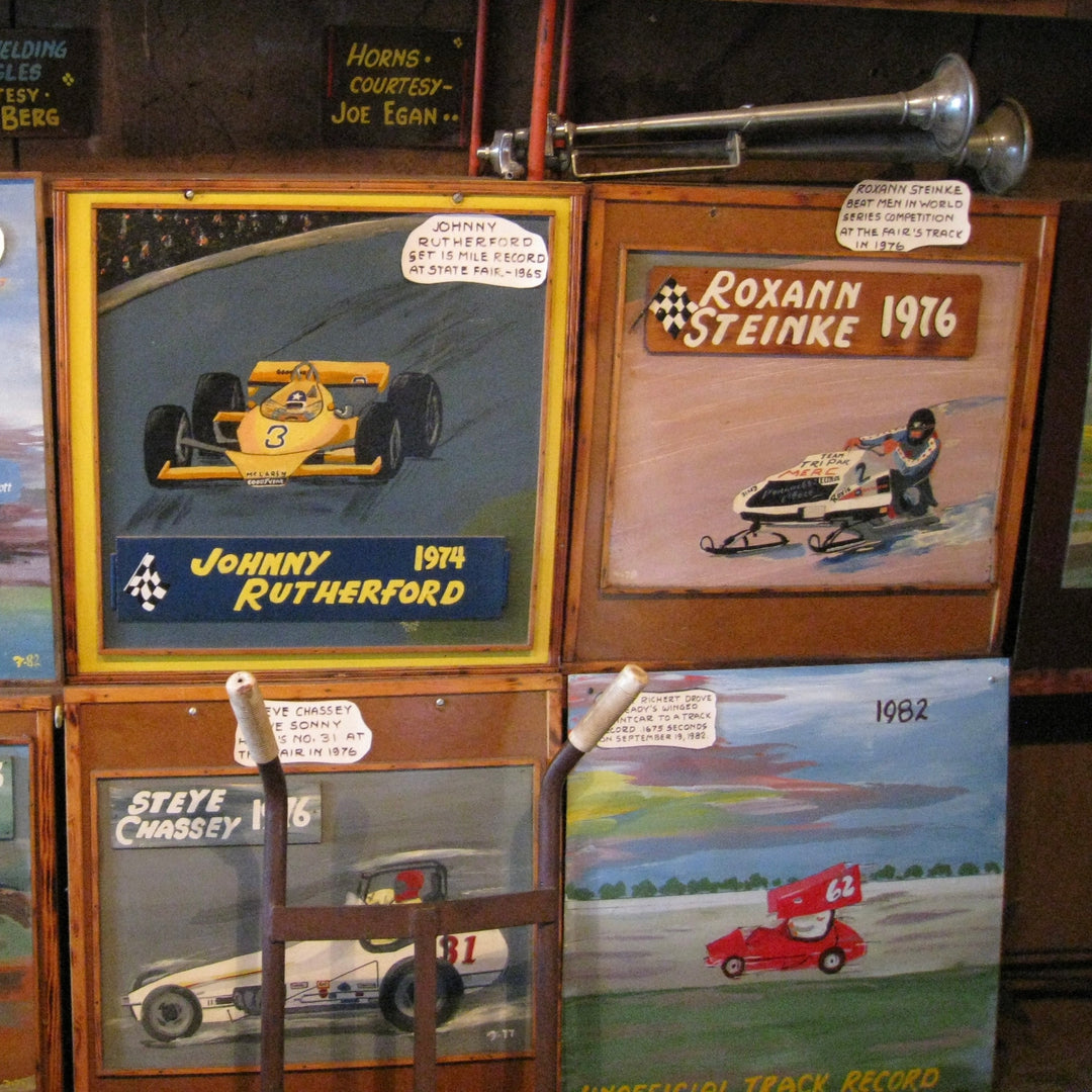 MN State Fair Original Gale Frost Outsider Race Car Painting 1