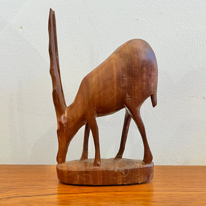 Carved Wood Ibex