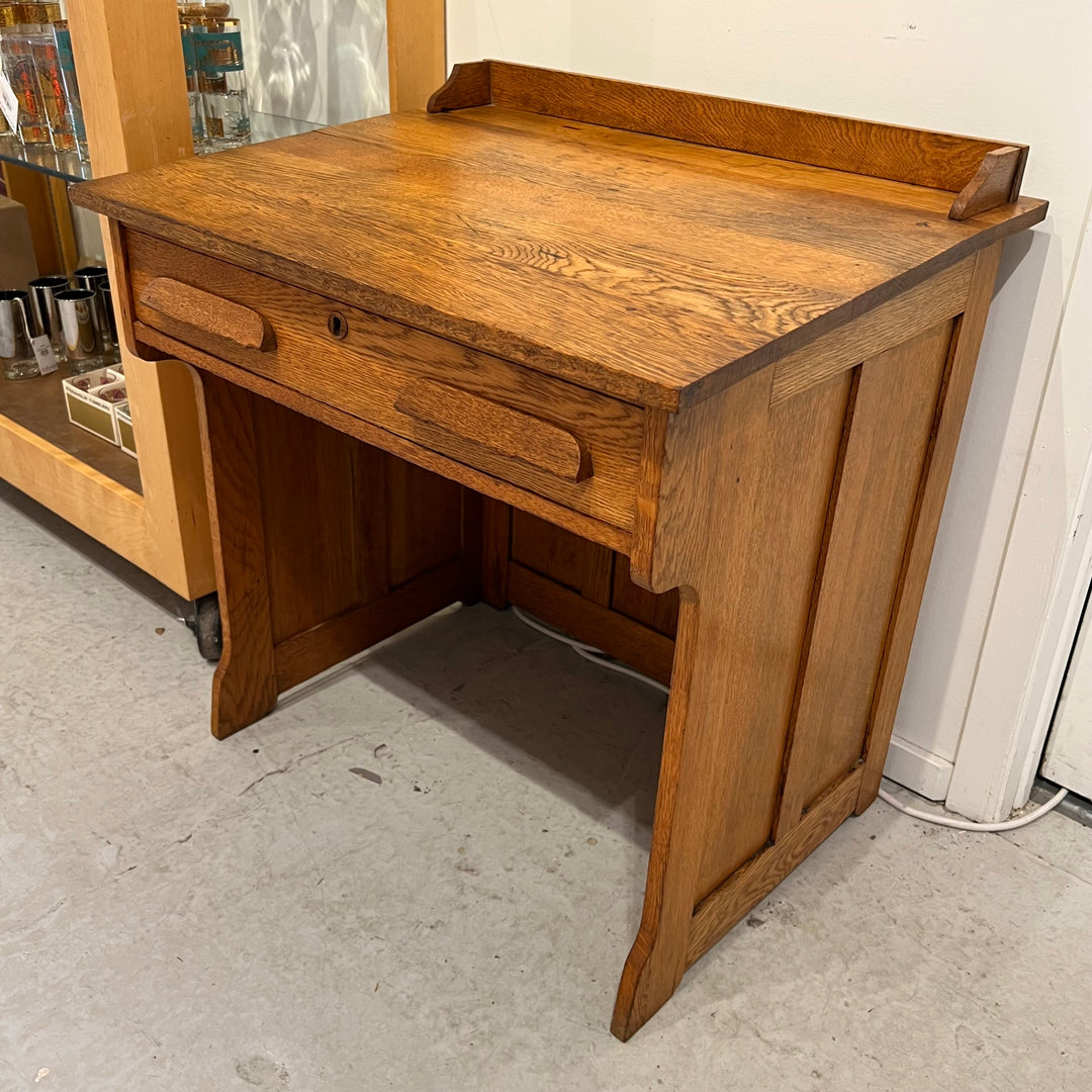 Antique Petite Oak Writing Table/Desk