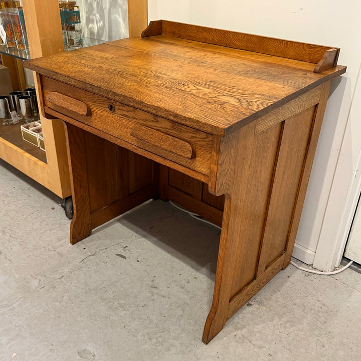 Antique Petite Oak Writing Table/Desk