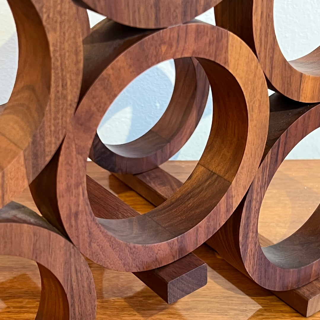 Kustom Kraft Walnut Wine Rack