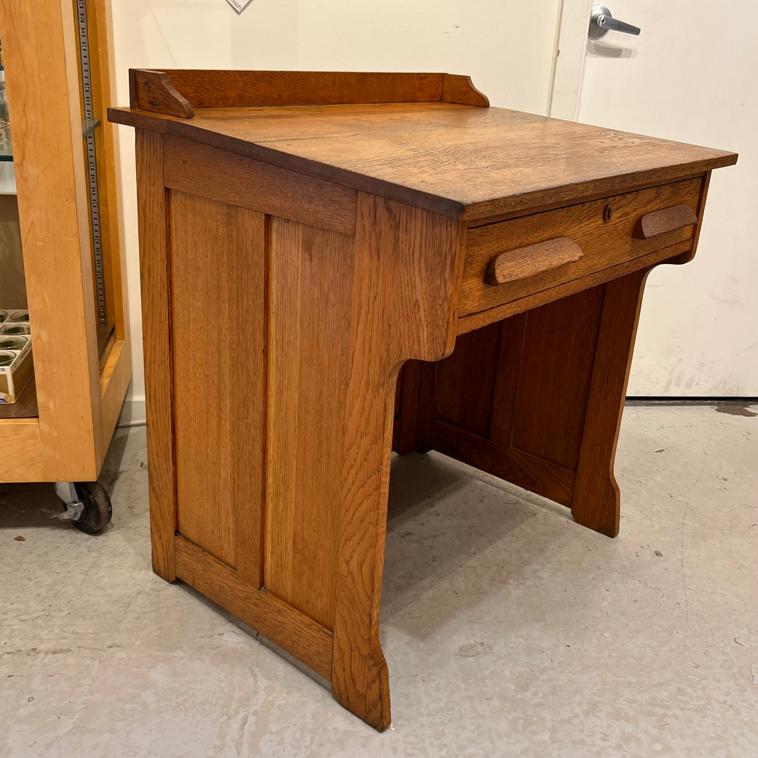 Antique Petite Oak Writing Table/Desk