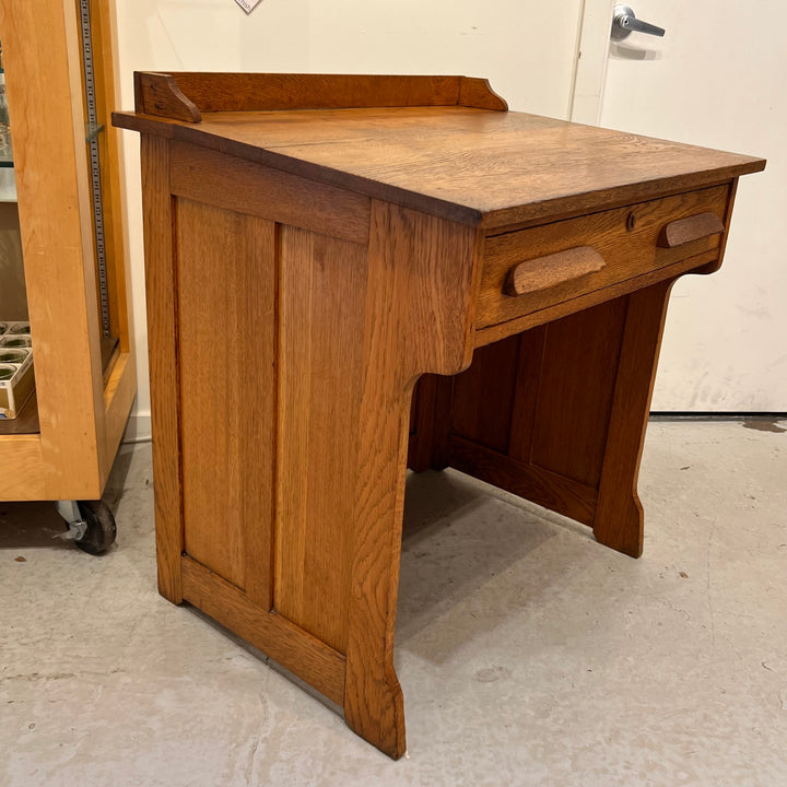 Antique Petite Oak Writing Table/Desk