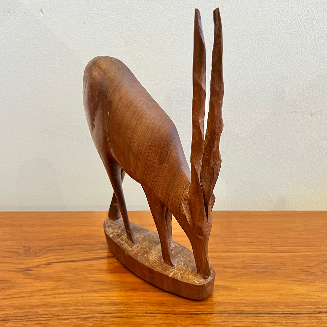 Carved Wood Ibex