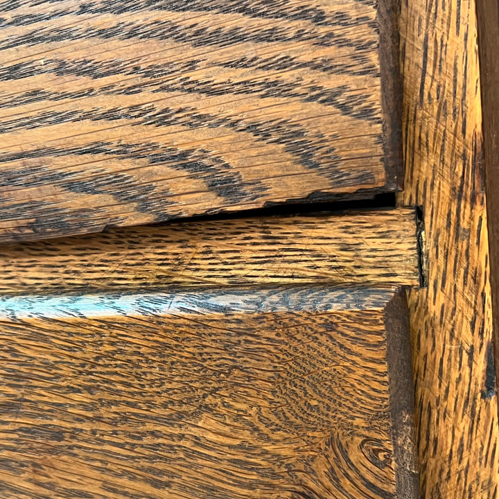 Antique 4-Drawer Oak File Cabinet