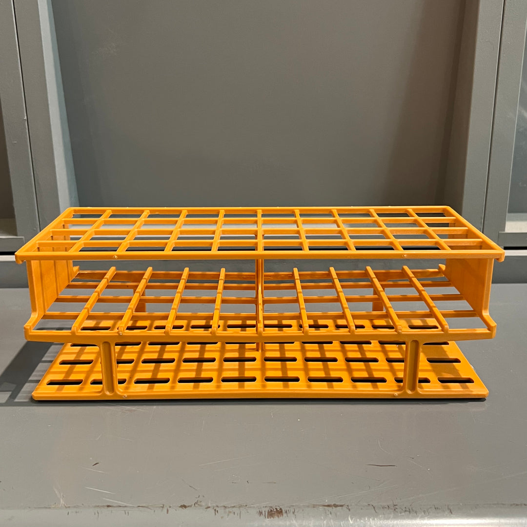Orange Nalgene Test Tube Rack/Utensil Holder