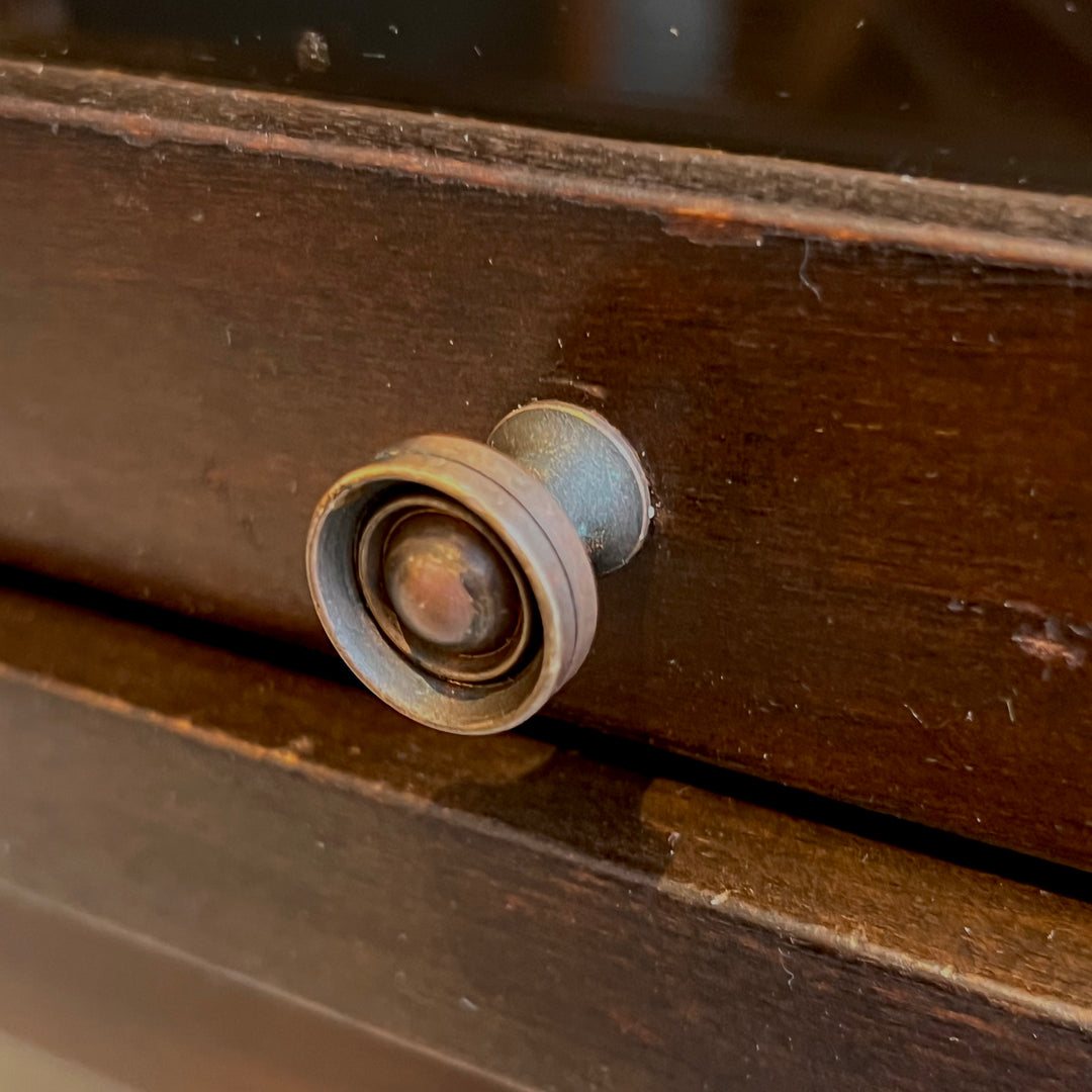 Wood 2-Tier Barrister Bookcase w/Dark Finish