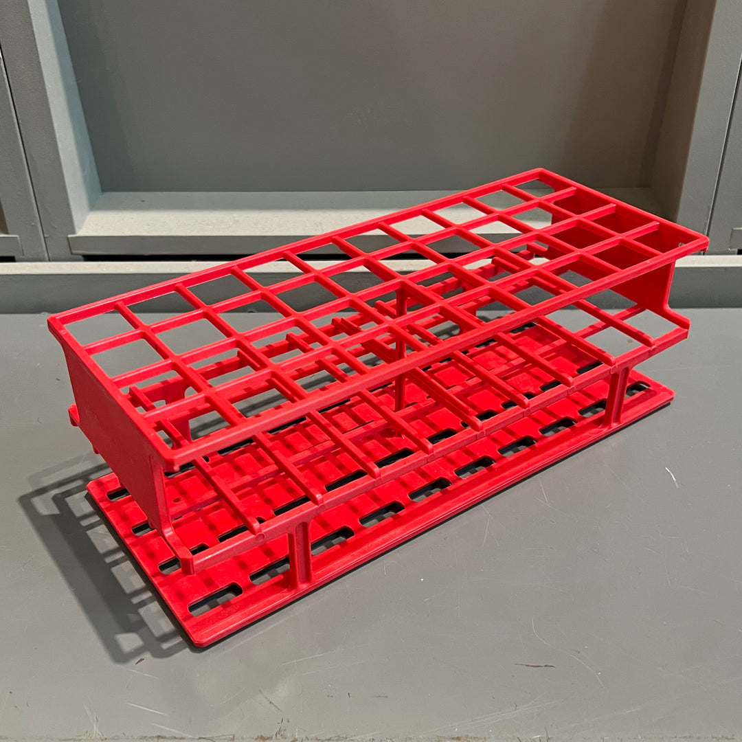 Red Nalgene Test Tube Rack/Utensil Holder