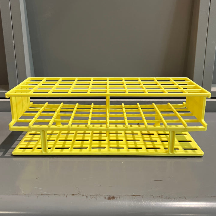 Yellow Nalgene Test Tube Rack/Utensil Holder