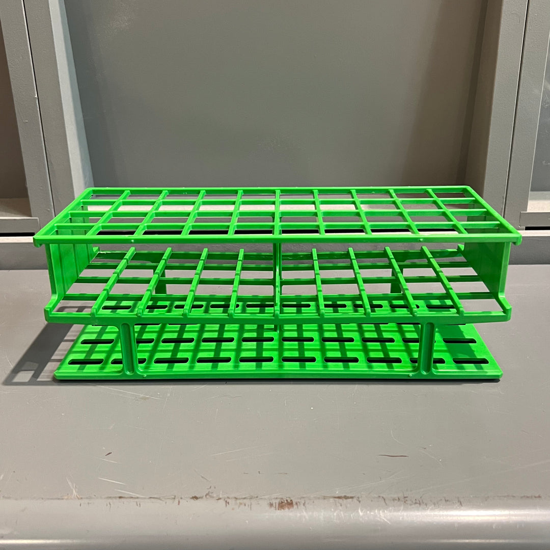 Green Nalgene Test Tube Rack/Utensil Holder