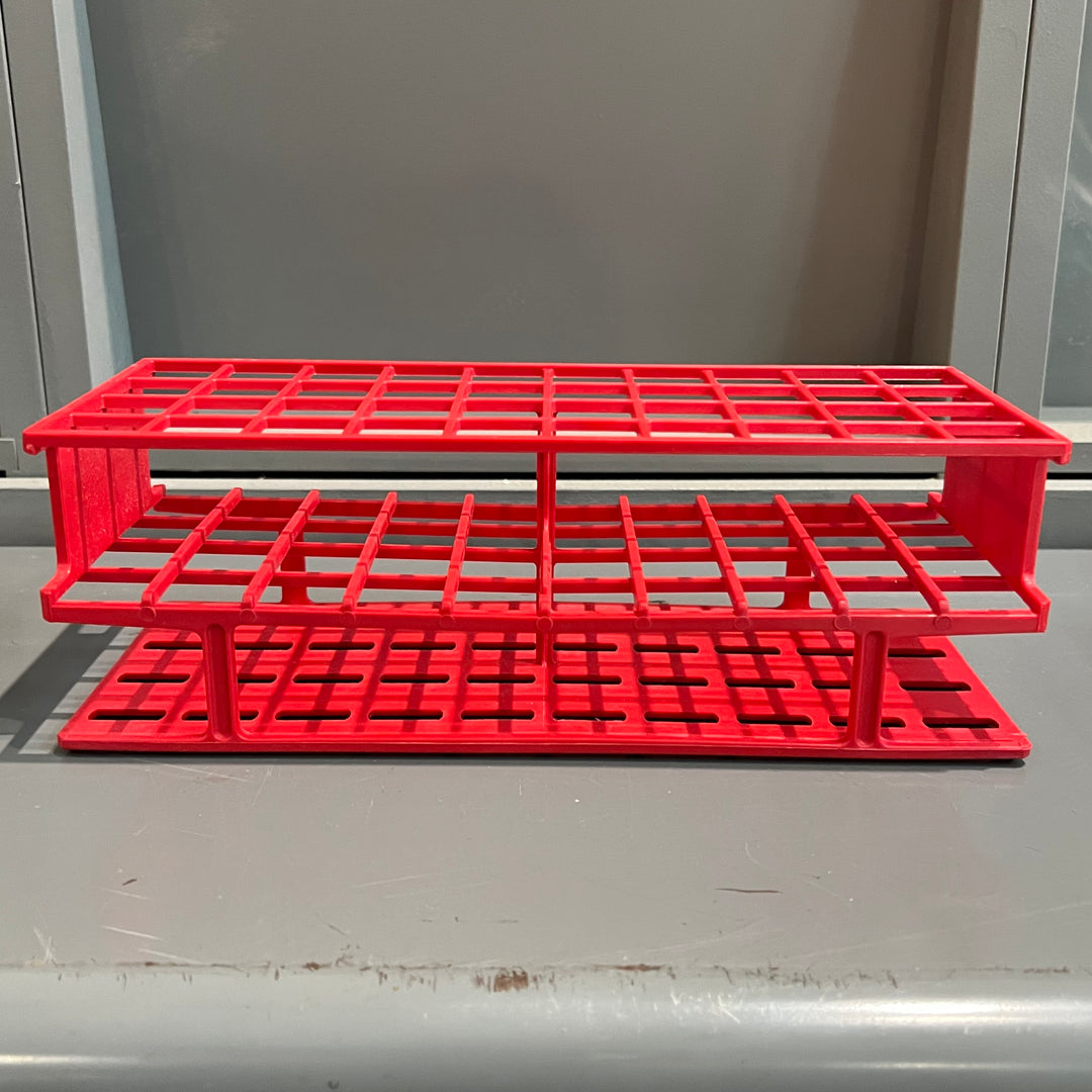 Red Nalgene Test Tube Rack/Utensil Holder