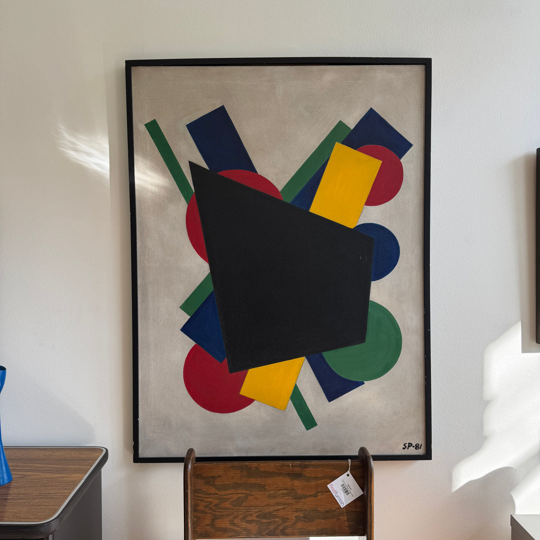 Vintage Suprematist Style Painting - Svend Paulsen