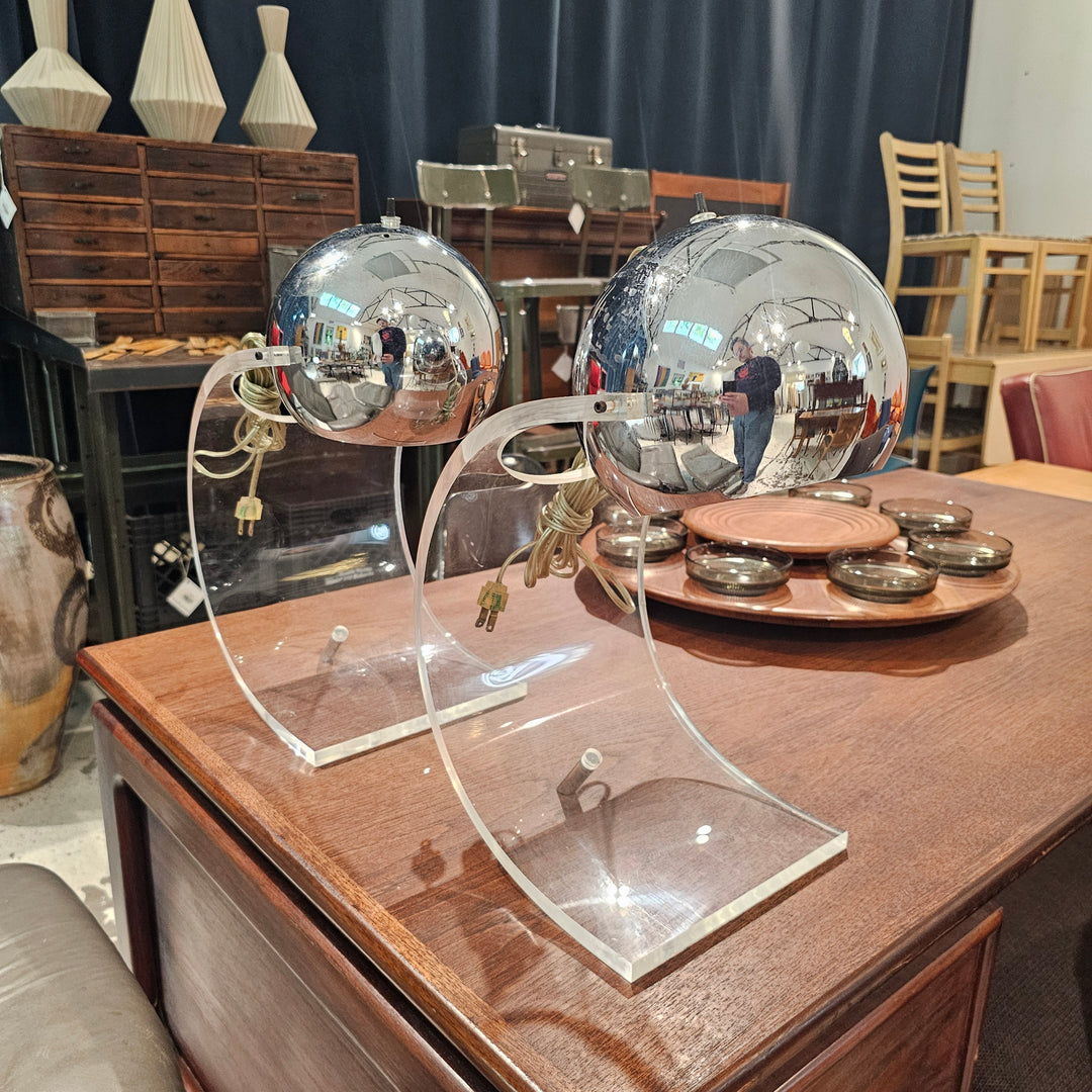 1970s Robert Sonneman Eyeball Desk Lamp