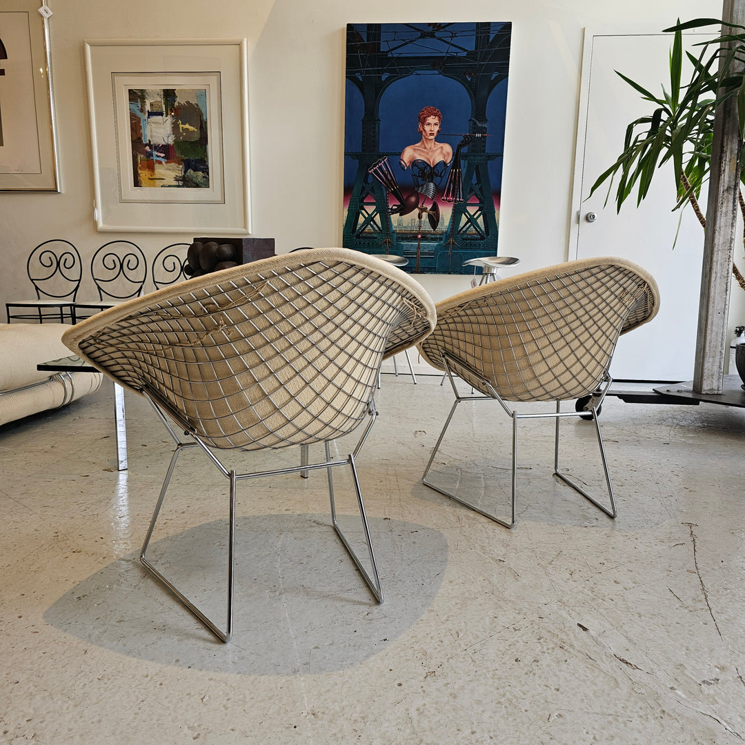 Harry Bertoia Diamond Chair With Knoll Fabric Cover