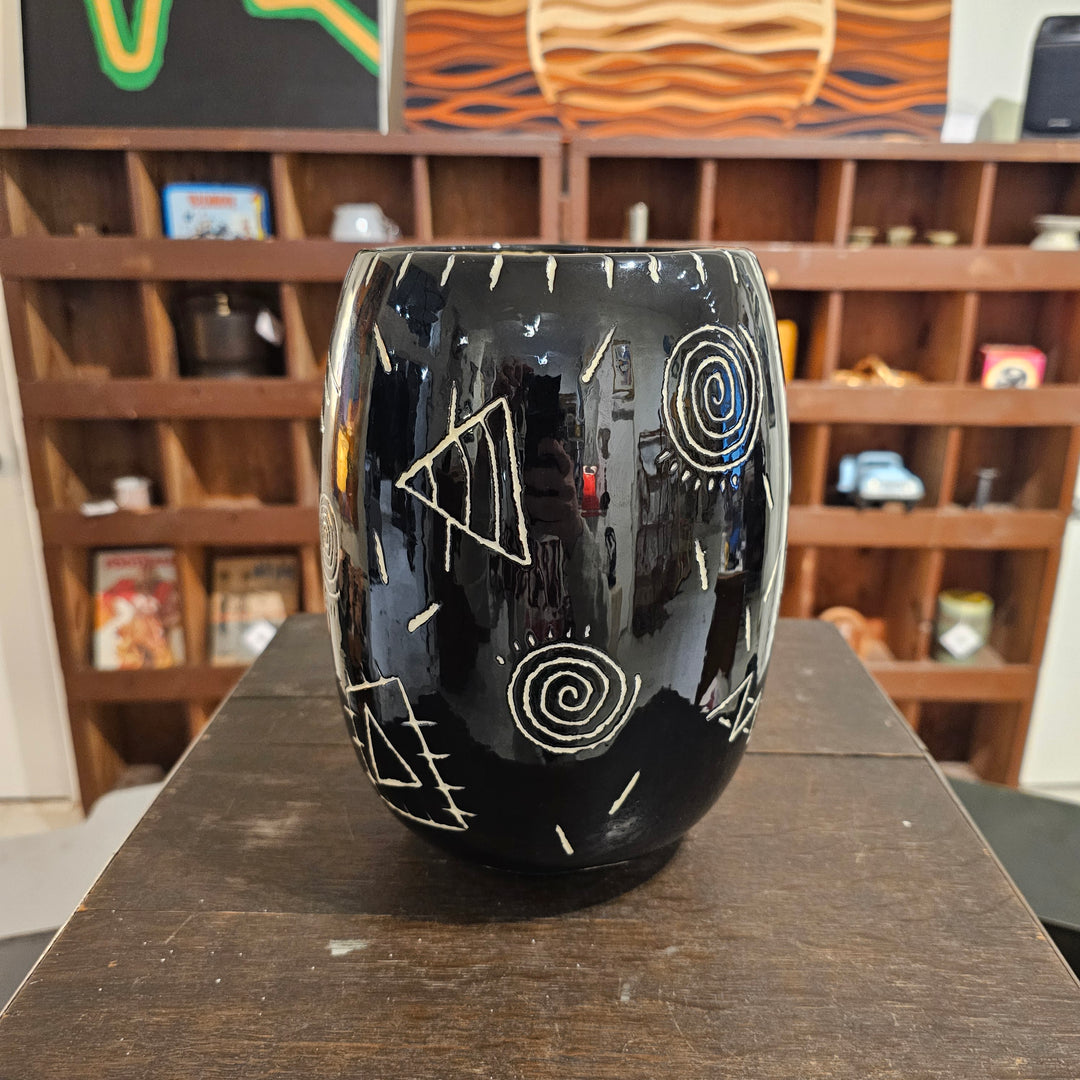 Pam Abrams Black & White Vase