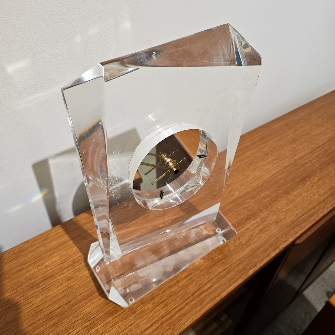Vintage Lucite Table Top Clock