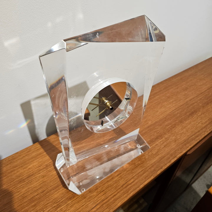 Vintage Lucite Table Top Clock