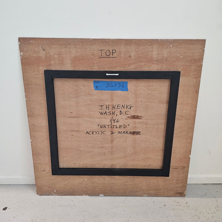 Original J.H. Henig Op Art, 1986