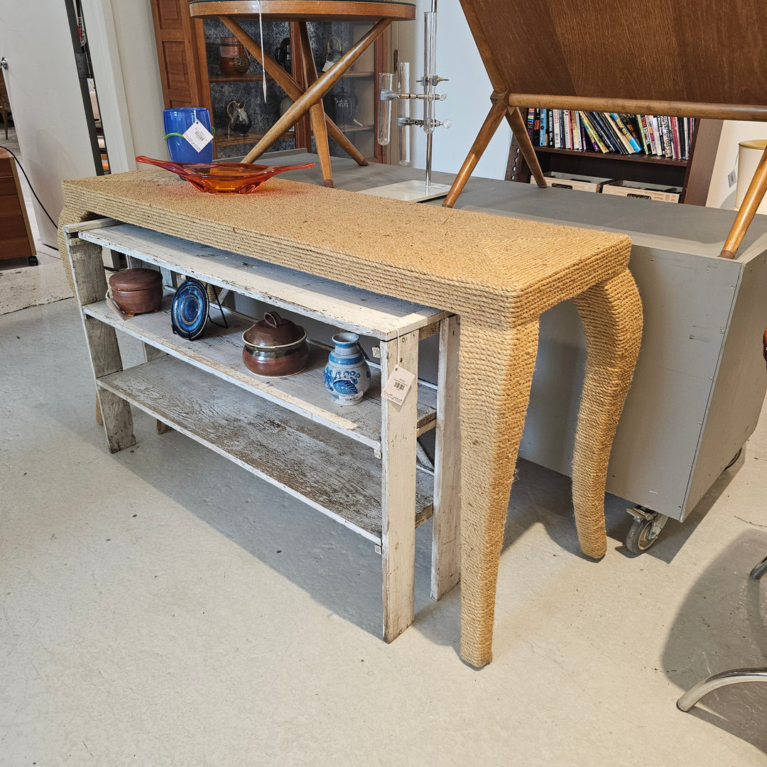 Large Seagrass Console Table