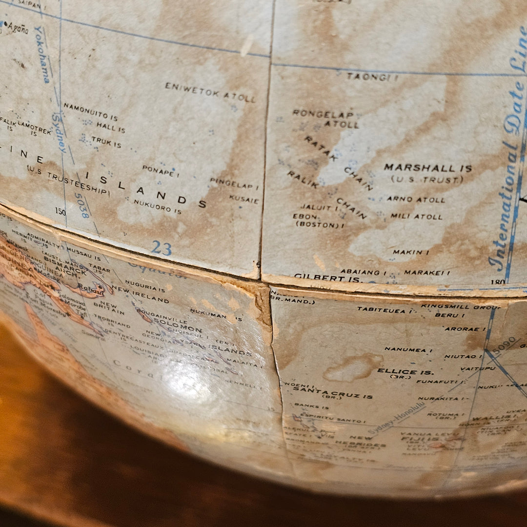 12" Rand McNally Terrestrial Globe on Base