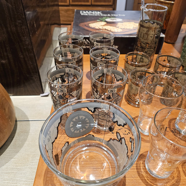 7pc Compass Winds Beverage Set