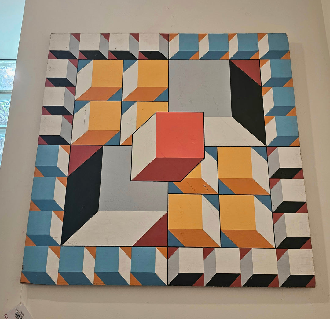 Original J.H. Henig Op Art, 1985