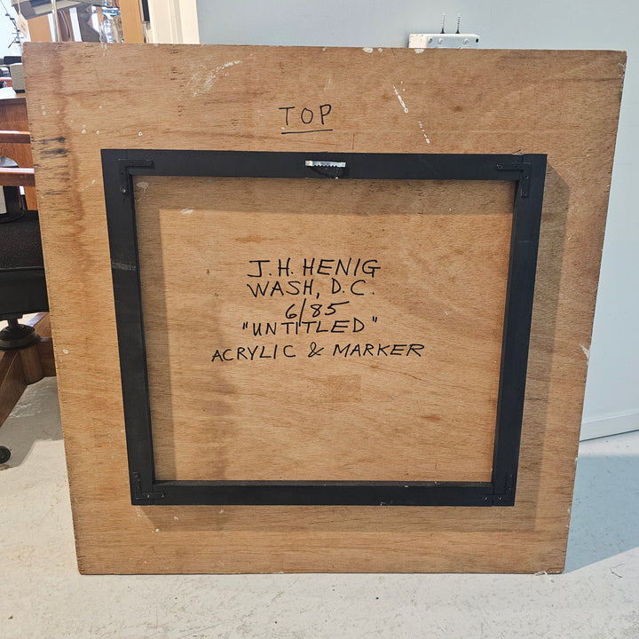 Original J.H. Henig Op Art, 1985